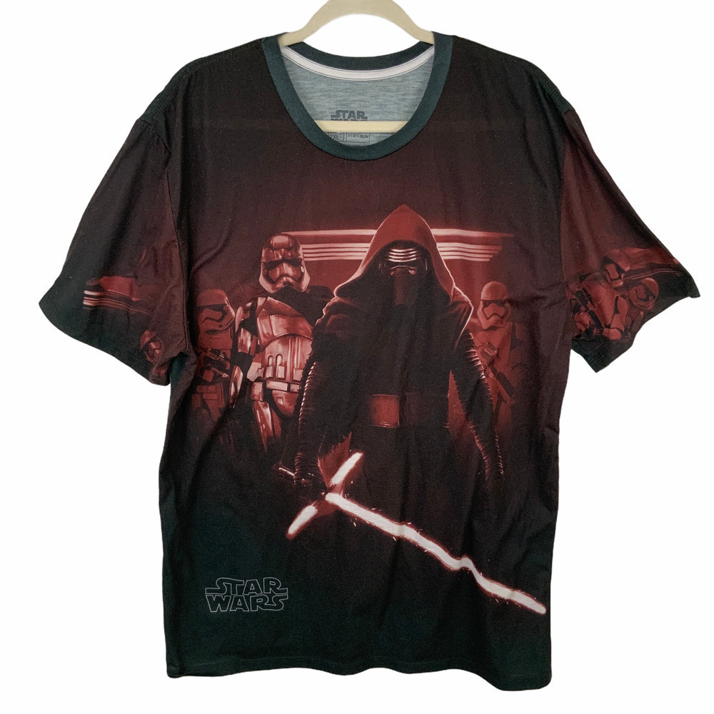 𝅺STAR Wars "Kylo Ren" Villain Short Sleeve Tee 2XL